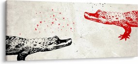 Tablou - Crocodili (120x50 cm)