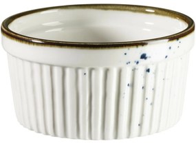 Mäser Vas de copt Pintar Alb puncte albastre 9 cm