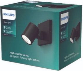 Philips - Spot LED RGBW dimabil RUNNER 1xGU10/6,5W/230V negru