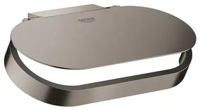Suport hartie igienica cu aparatoare Grohe Selection antracit periat Hard Graphite