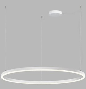 LED2 - Lustr SATURN LED dimabil pe cablu, 80W, 230V, Ø100 cm, alb