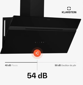 Klarstein Hota Alina, EEK A, Touch, Iluminare cu LED-uri, Extracție/recirculare, 615 m³/h