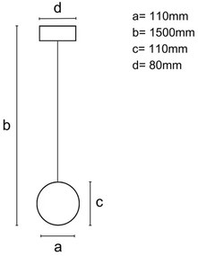 Lampă suspendată pe cablu 1xGU10/10W/230V, Ø 11 cm, lemn masiv/frasin