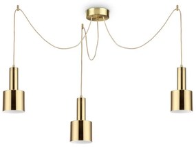 Lustra cu 3 pendule design modern HOLLY SP3 OTTONE
