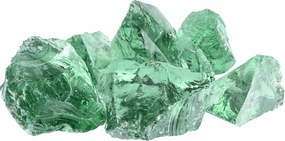 vidaXL Pietre de Grădină Verde deschis 12 cm Sticlă