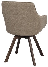 Set de scaune de sufragerie bej 2 buc. tapițat Alison – Rowico