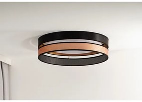 Duolla-Plafonieră LED ROLLER DUO SHINY LED/24W/230V d. 45 cm negru/cupru