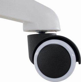 Scaun de birou, material galben/alb, SANTY