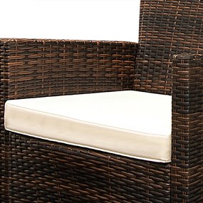 Deuba Set ratan de gradina Berlin 1+8 - maro/lemn