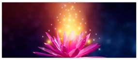 Tablou cu lotus pe apă (120x50 cm)