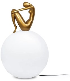 Lampa de podea decorativa cu design original Woman 35 auriu