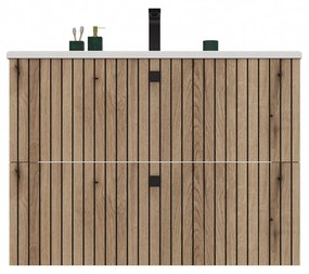 Dulap sub lavoar Terca 1 80 (stejar evoke) (cu lavoar). 1133038