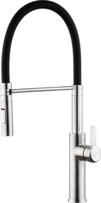 Baterie bucătărie cu pipă flexibilă - 284 oțel inoxidabil Cromat P14A