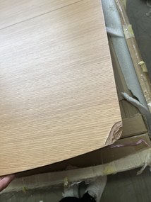 OFERTA Masa de dining VITRO II cu blat decor stejar 120(160)x80, extensibila II. calitate