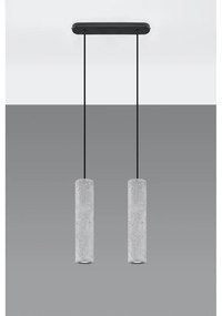 Lustră din beton Sollux Fadre, lungime 34 cm