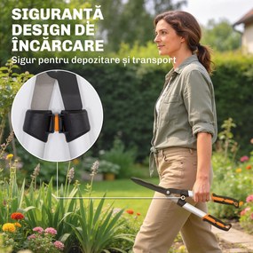 Outsunny Set de Grădinărit 4 Piese cu Foarfecă, Foarfece de Tăiat Crengi, Foarfece de Tuns și Fierăstrău Pliabil | Aosom Romania