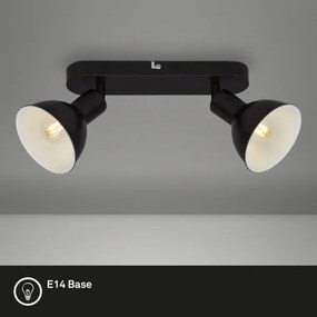 Spot Briloner 2674-025 RETRO 2xE14/25W/230V negru