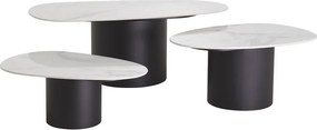 Set de 3 masute de cafea design modern LUX Zane 115560 HZ
