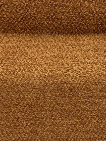Fotoliu din stofa boucle si cadru din lemn masiv, design retro, 82,5×96×86,5 cm, „Biskit"