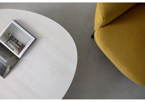 Măsuță de cafea din lemn de frasin Ragaba Contrast Pick, alb