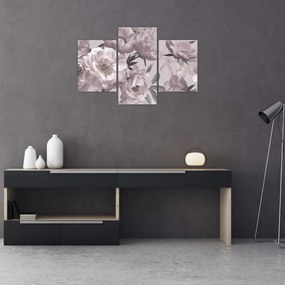 Tablou - Vintage bujorii (90x60 cm)