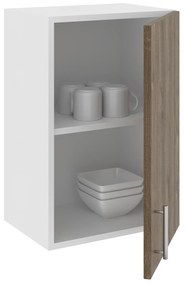 Corp Superior Karo, 1 Usa, Stejar Bronz/Alb, 40 x 30 x 60 cm