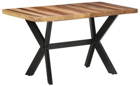321546 vidaXL Masă de bucătărie, 140x70x75 cm, lemn masiv, finisaj miere