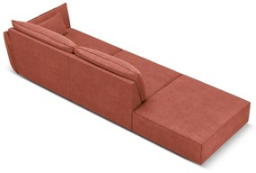 Șezlong roșu (cu colț pe partea dreaptă) Vanda – Mazzini Sofas