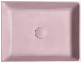 Sapho - Lavoar pentru montare pe blat 47,5x36,5 cm beton/roz
