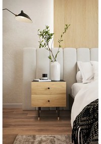 Noptieră în culoare naturală cu aspect de lemn de stejar Jugend – Woodman
