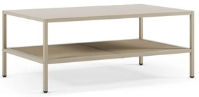 Măsuță de cafea crem din metal 60x100 cm Fayna – Marckeric