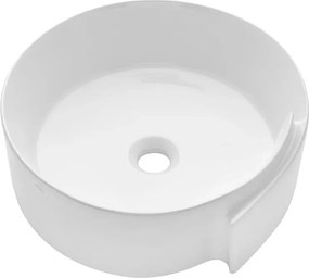 Lavoar pe blat Invena Hora 43 cm alb