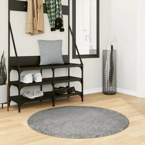 vidaXL Covor pufos &quot;PAMPLONA&quot; cu fire înalte, verde modern, Ø 100 cm