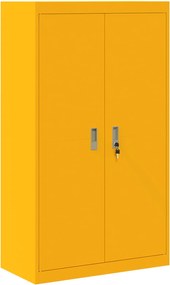 vidaXL Dulap de depozitare Galben muștar 80 x 40 x 140 cm Oțel