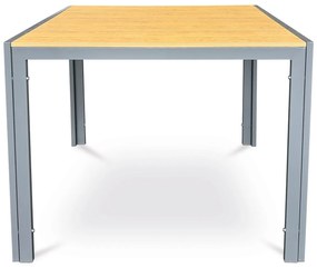 Autronic Masă de grădină, metal, polywood, maro, AZ T-S1209 OAK