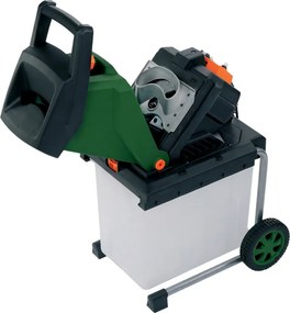 Tocător de grădină CHIP cu recipient de colectare de 50 l, 3100W negru/verde Gardebruk