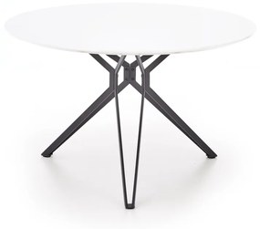 Masa metal + MDF Pixel alba - d 120 x h 76 cm