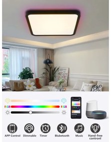 Immax NEO 07167-B40-LED RGBCCT Lampă dimabilă 50W/230V Wi-Fi Tuya negru+DO