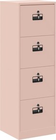 vidaXL Dulap pentru Fișiere cu sertar cu raft Roz 44 x 50 x 106.5 cm