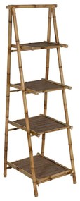 Etajeră în culoare naturală din bambus 48x152x50 cm Manali – Ixia