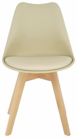 Scaun, cappuccino vanilie fag, BALI 2 NEW - Livrare rapida Bej