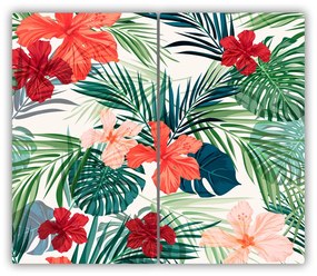 Tocator din sticla Flori tropicale