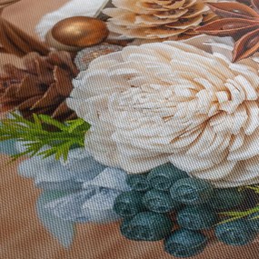Tablou cu coș din nuiele (120x50 cm)