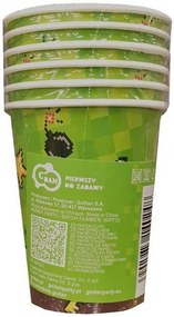 Gamer Game On Set Pahare de hârtie 6 buc. 200 ml