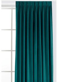 Draperie în culoarea petrolului dimout (semi-opacă) din catifea 400x175 cm Velto – Filumi