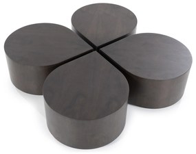 Masa de cafea Jules din furnir de nuc