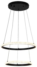 Lustră LED pe cablu Zuma Line P22082M-2R RIDE LED/22W/230V + LED/14W negru