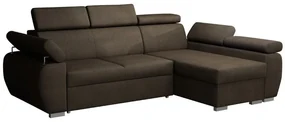 Colțar Columbus 132Cutie de pat, 255x170x85cm, 135 kg, Picioare: Metal, Lemn: Pin