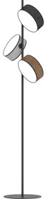 Lampă de podea DRUMZ 3xE14/10W/230V negru/maro/gri