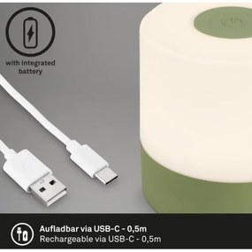 Lampă LED reîncărcabilă dimabilă de masă Briloner 7461019 LED/2W/5V IP44 verde